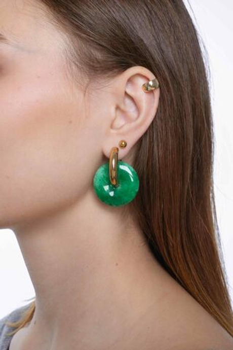 Подвеска Пончик из камня 30 мм