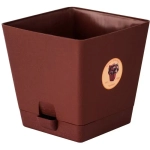 Кашпо Азалия квадратное 3л(коричневый)