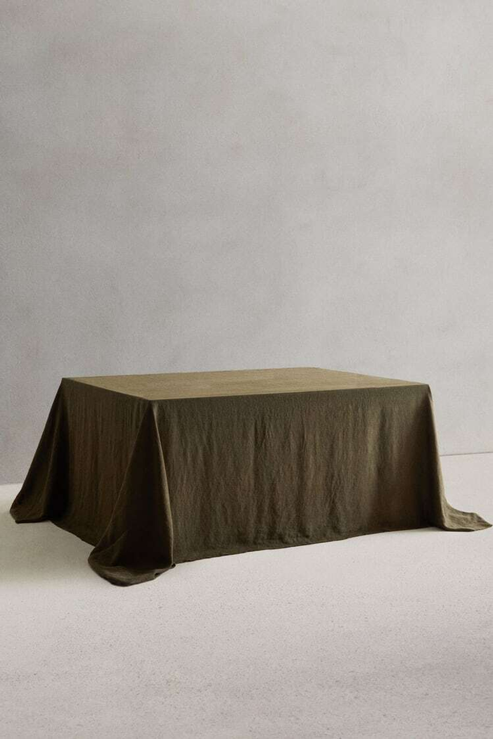 ZARA HOME СКАТЕРТЬ 01, ХАКИ