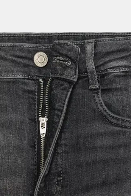 ZARA МОДЕЛИРУЮЩИЕ ДЖИНСЫ TRF С ВЫСОКОЙ ПОСАДКОЙ, АНТРАЦИТОВО-СЕРЫЙ