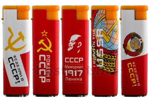 Зажигалка турбо Панда BS 855-6 СССР 50шт*20бл