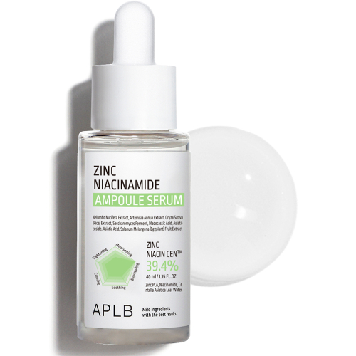 APLB Zinc Niacinamide Ampoule Serum себорегулирующая сыворотка с цинком и ниацинамидом