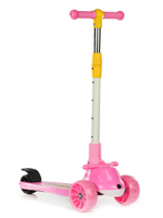 Самокат 3-колесный 56*28*83см，с музык.светом，складной，перед.колеса PU，зад.колесо PVC, 702