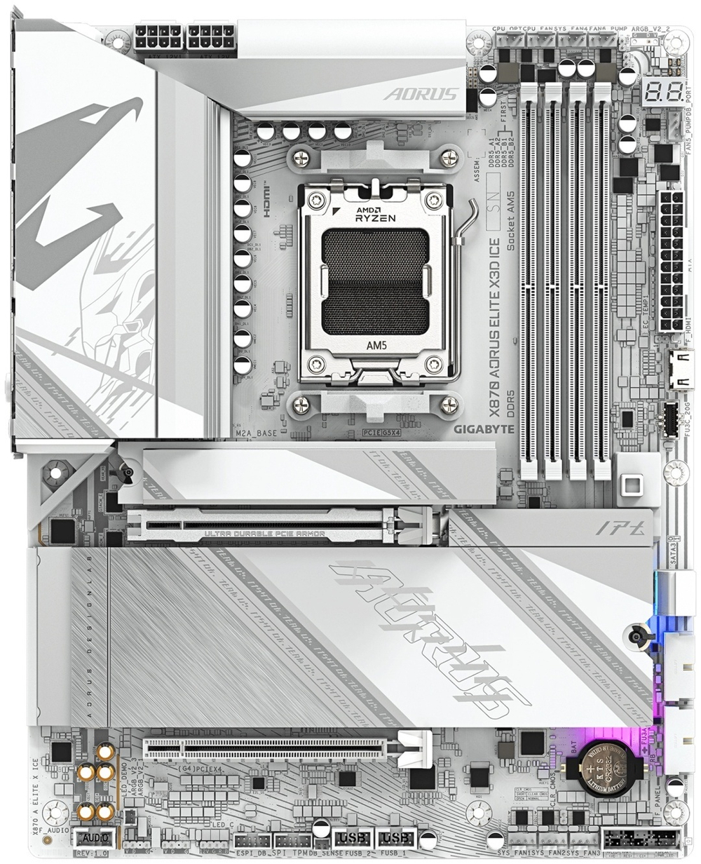 Материнская плата GIGABYTE X870 Aorus Elite X3D ICE