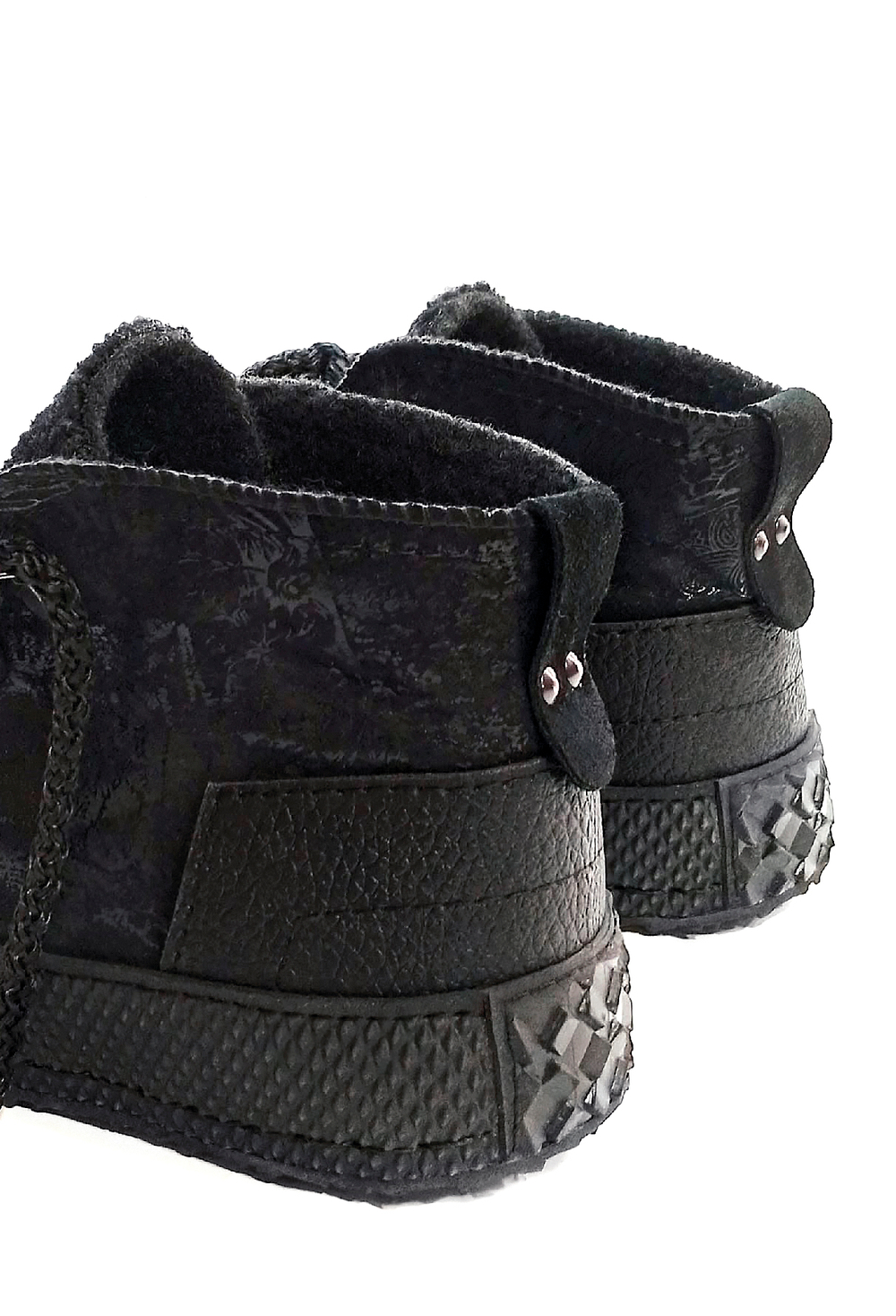 Кеды кожаные "Black pearl"