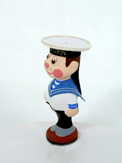 Кукла потешка Морячок. Игрушка фарфоровая ручной работы.