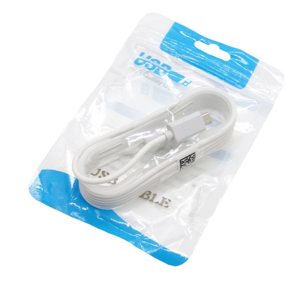 Кабель USB - Micro MM11 (белый) 1,5м в пакете