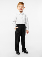 Брюки для мальчиков "Габардин" резинка, р.128 черный 20721