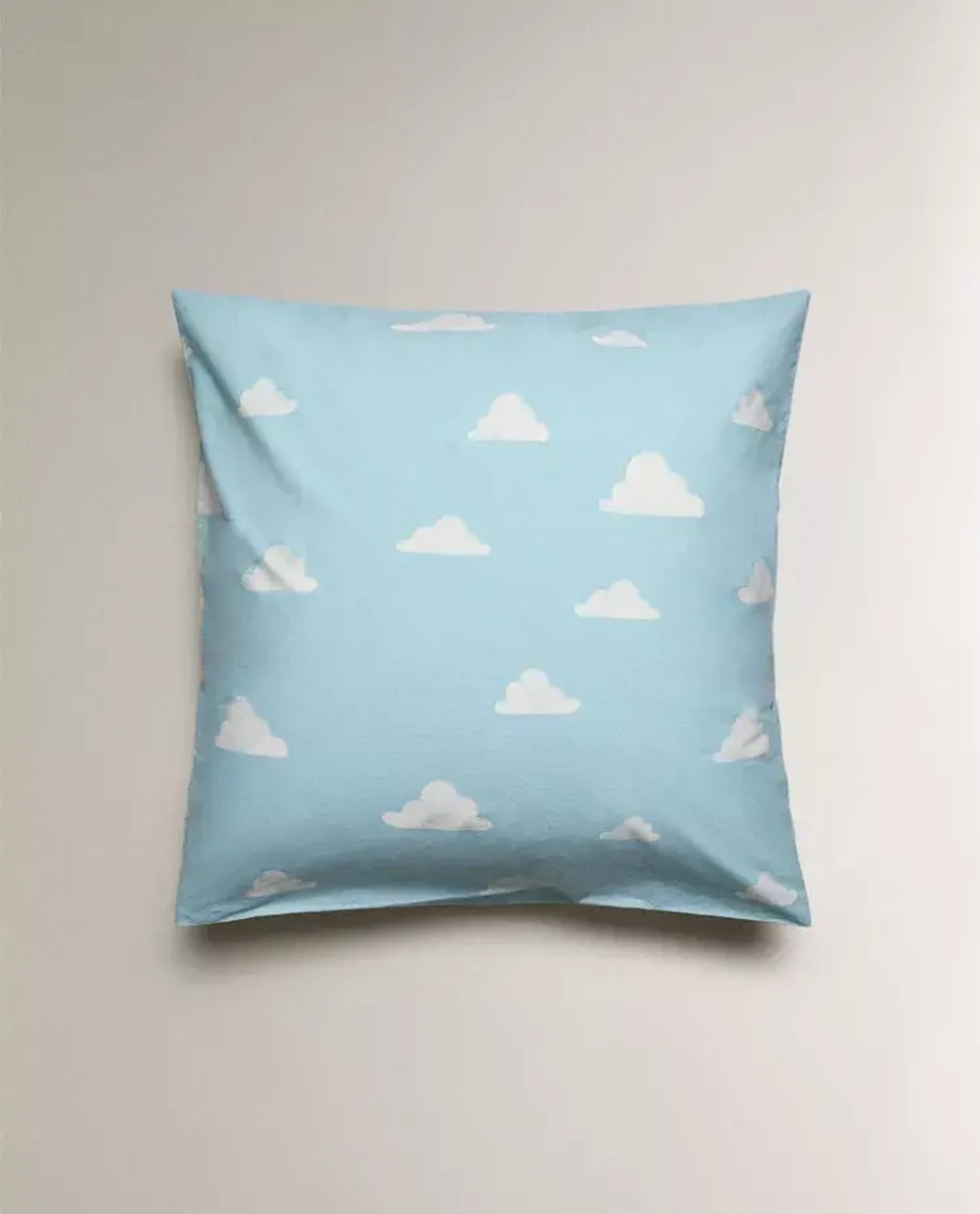 ZARA HOME ДЕТСКАЯ НАВОЛОЧКА С ПРИНТОМ, СИНИЙ