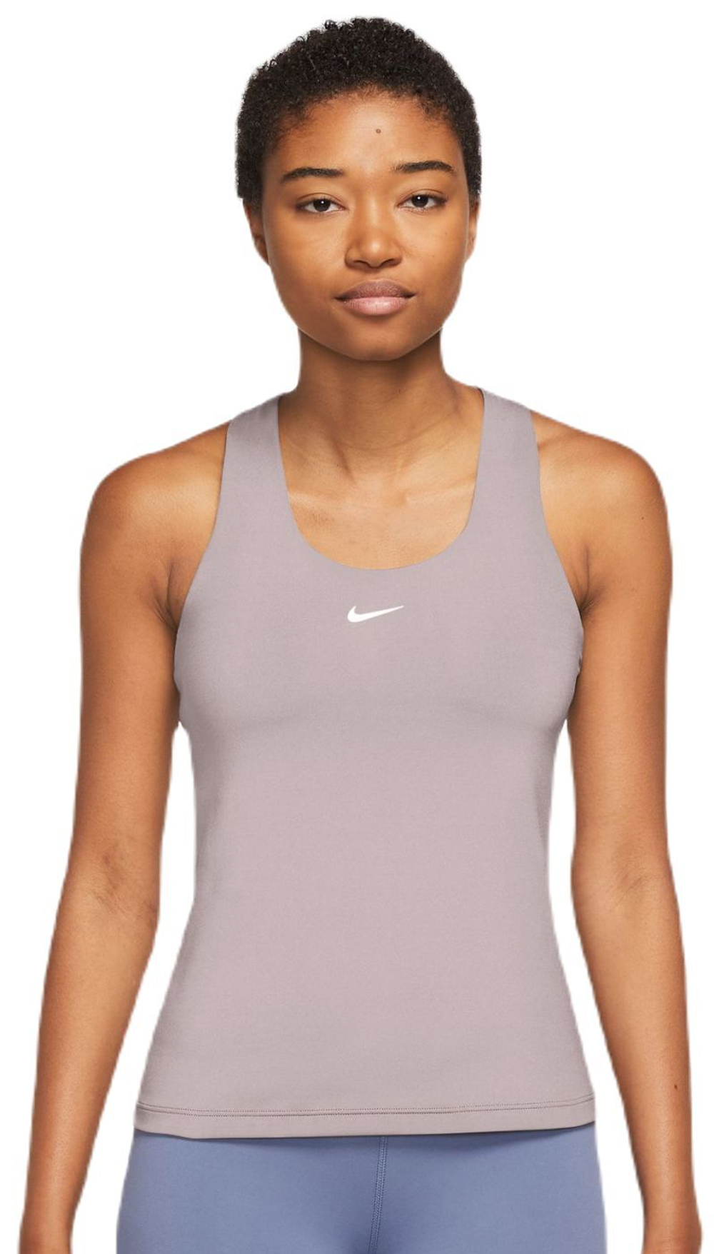 Женский топ теннисный Nike Dri-Fit Swoosh Bra Tank - Фиолетовый
