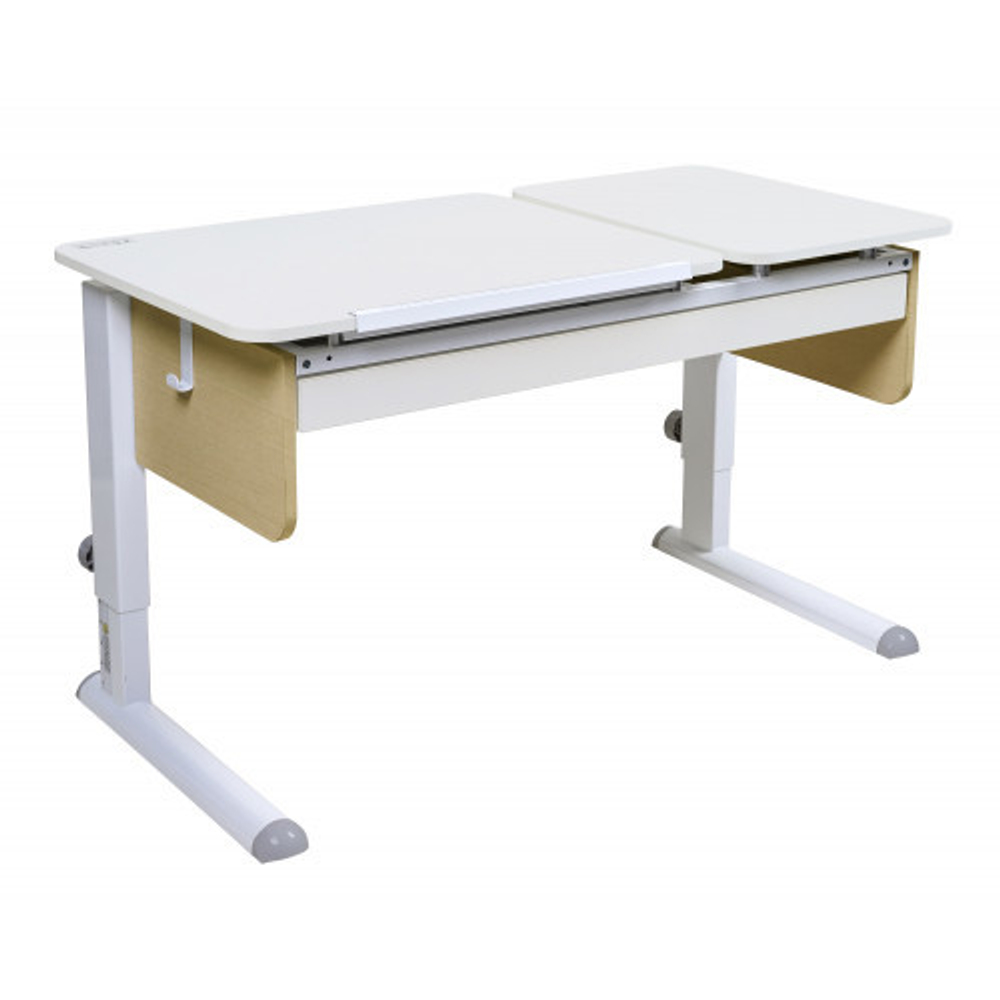 Растущая парта Астек Твин-2 с выдвижным ящиком и цветными боковинами (1150×575 мм)