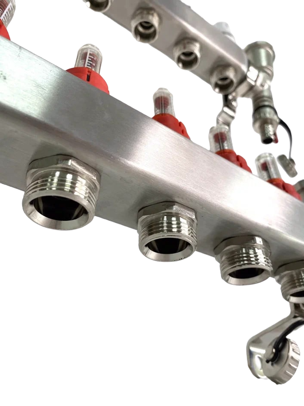 Коллекторная группа с расходомерами  Grema 1*3/4  9 вых. (НЕРЖ)