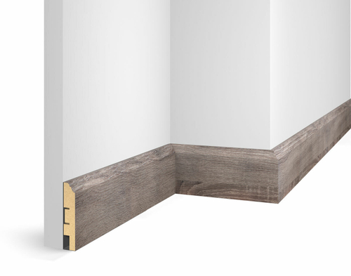 Плинтус Cosca WP 07 экошпон Дуб Дымчатый МДФ