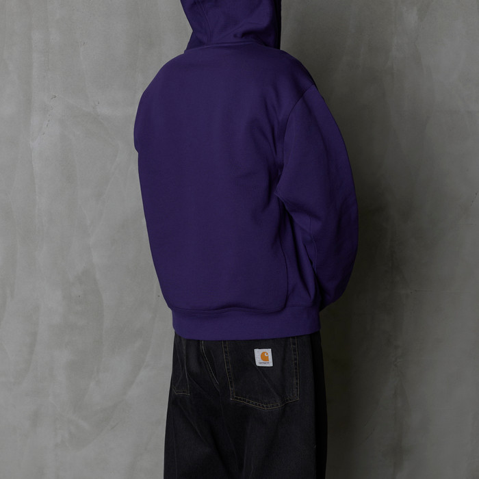 Толстовка мужская Carhartt WIP Hooded American Script Jacket артикул:I033063_aura - купить в магазине Дайс