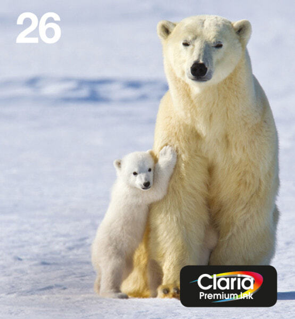 Катридж струйный Подлинный Черный Голубой Пурпурный Желтый Epson Polar bear C13T26164511 1 шт