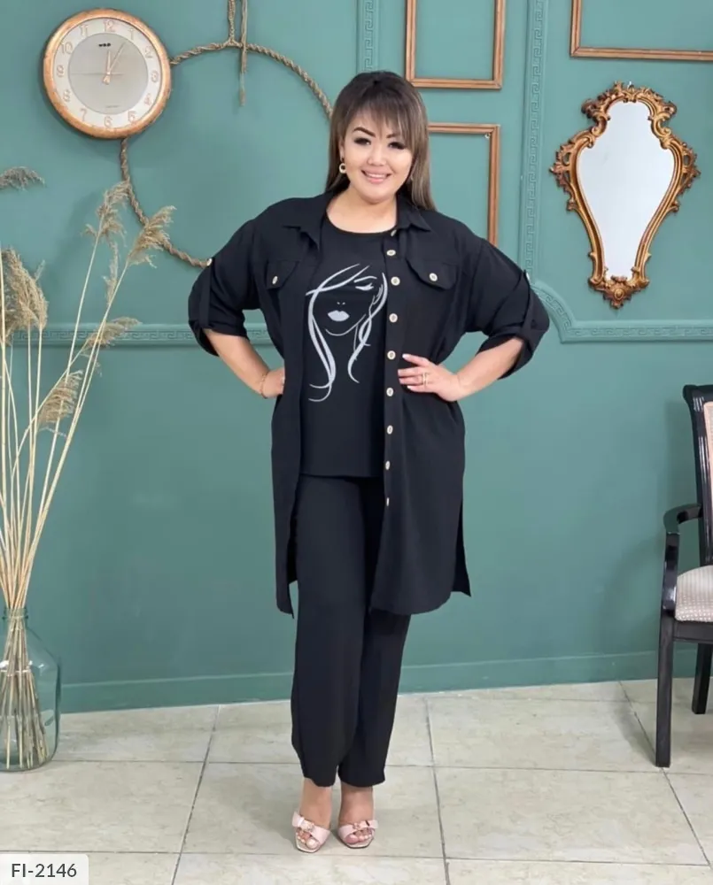 Костюм тройка FI-2146 Фабрика Моды