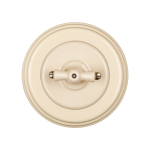 Выключатель 1кл., перекрестный, керамика, цвет песочное золото B1-203-04