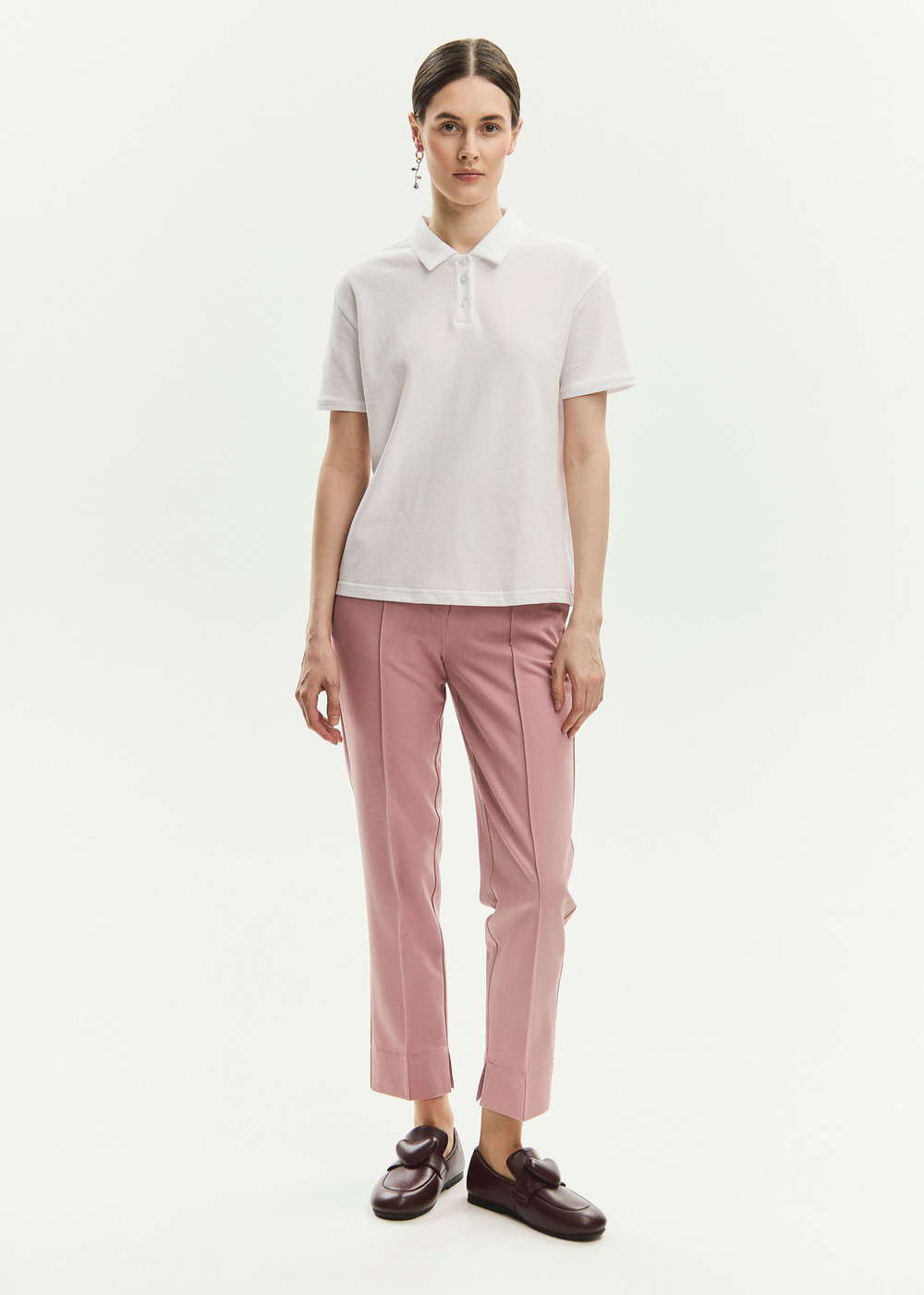 Брюки зауженные медицинские женские Сьют, роза