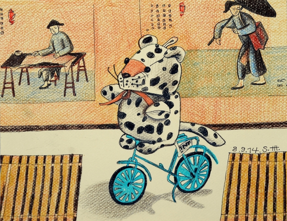 Репродукция на фотобумаге "Велосипед"