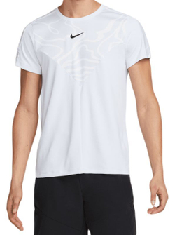 Мужская теннисная футболка Nike Court Dri-Fit Slam Tennis Top - football grey/black