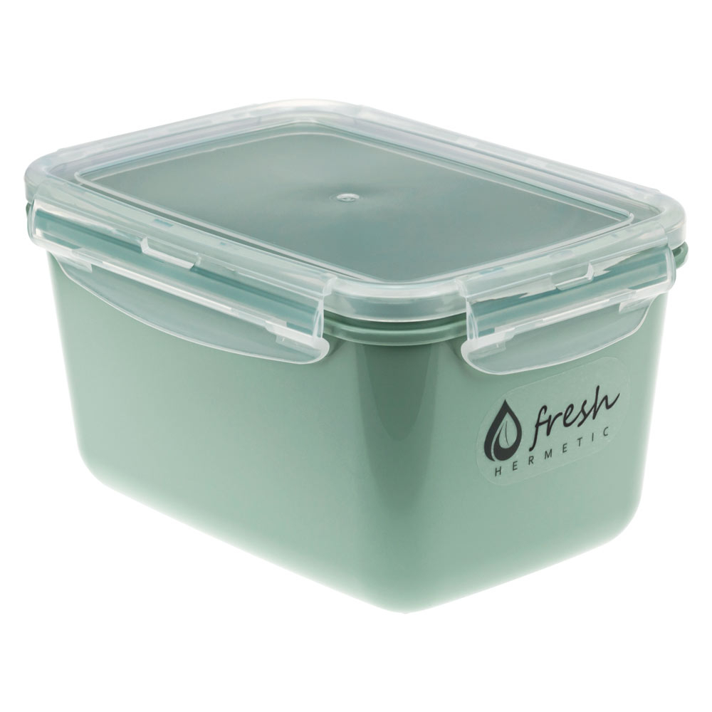 Емкость для продуктов 0,7л "Фреш" герметичная, цвет фисташковый