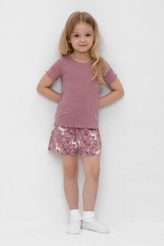 пижама  для девочки  К 1596/морозная вишня,единороги