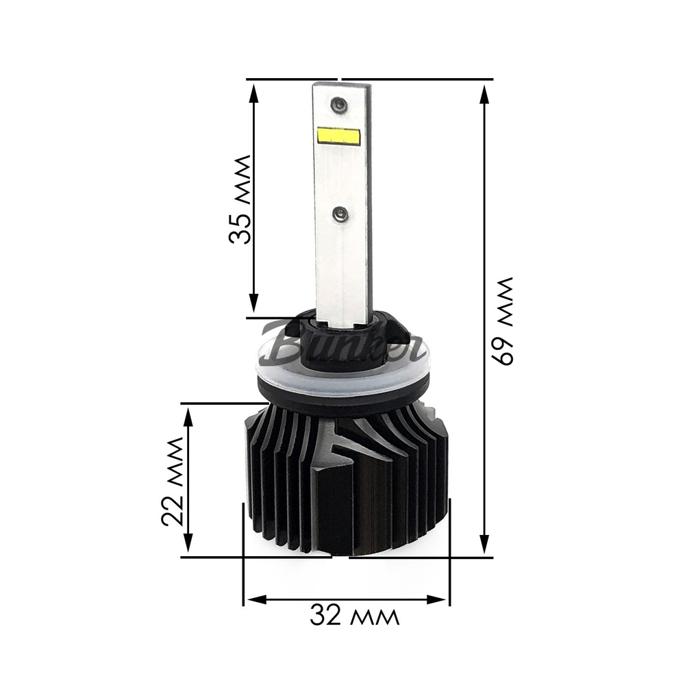 Cветодиодные лампы Sariti E5 H27 6000K,12V