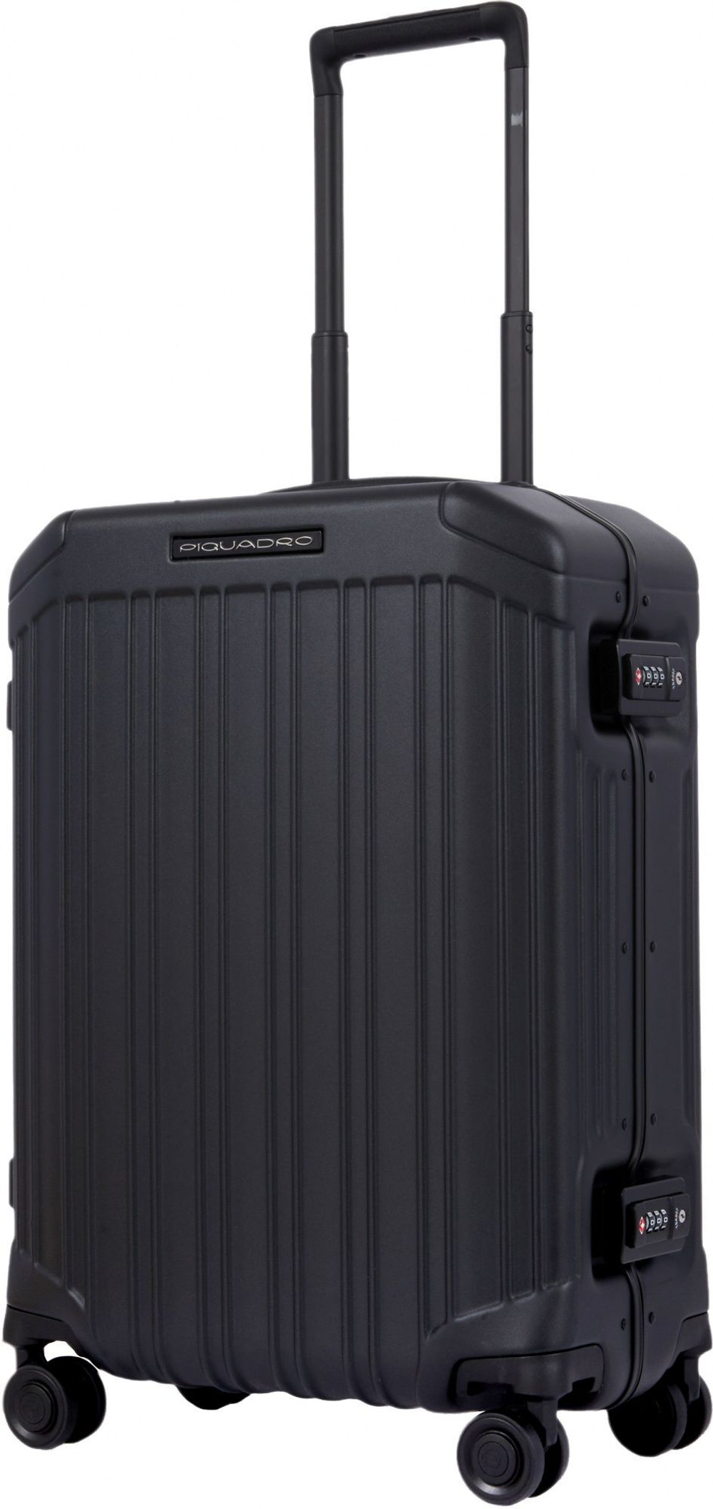 Чемодан Piquadro PQ-LM (BV4425PQLM/NO) 40x55x20см 37л. поликарбонат/натур.кожа черный матов.