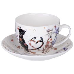 ЧАЙНАЯ ПАРА LEFARD "ЛАВАНДОВЫЕ КОТЫ" 275 МЛ (КОР=32НАБ.)