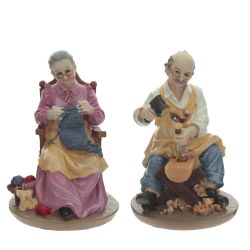 GAEM Фигурка декоративная "Бабушка/Дедушка", L11 W11 H17 см, 2в.