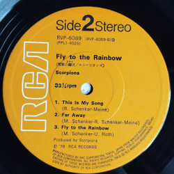 Винтажная виниловая пластинка LP Scorpions Fly To The Rainbow (Japan 1976) (No Obi) This Is My Song