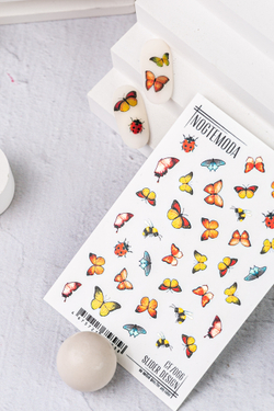 Nogtemoda Слайдер дизайн combi CF066 Бабочки