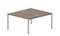 Составной стол Strike на 2 рабочих места 1380х1566х750мм (4 громмета)