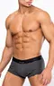 Мужские трусы R-111 Black-Melange Grey