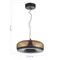 SL6014.603.01 Светильник подвесной ST-Luce Черный/Коричневый, с пузырьками LED 1*42W 3000K RIPPLE