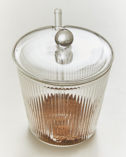 Zara Home сахарница из боросиликатного стекла, цвет прозрачный, 11.5 см