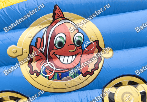 Коммерческий надувной батут "Тоннель морское царство"