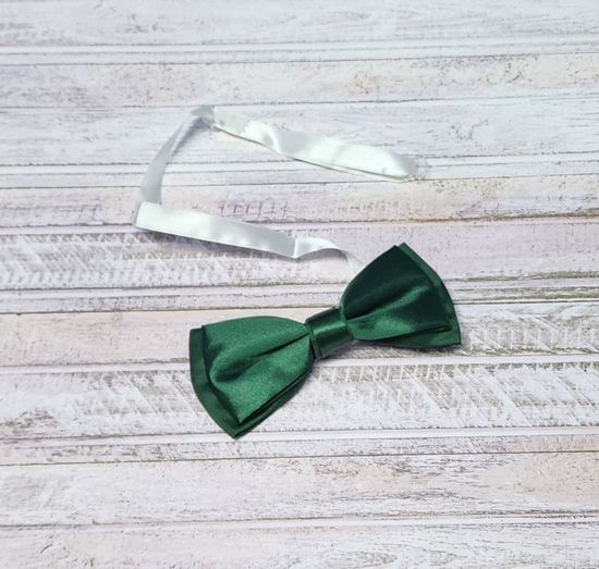 Галстук бабочка классика, лайм глянец