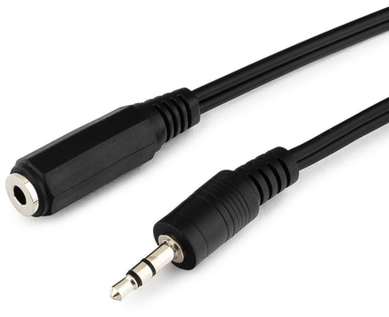 Шнур Jack"шт"- Jack "гн"с регулятором громкости 1м