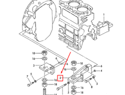 127675-01070 FOOT, MOUNTING