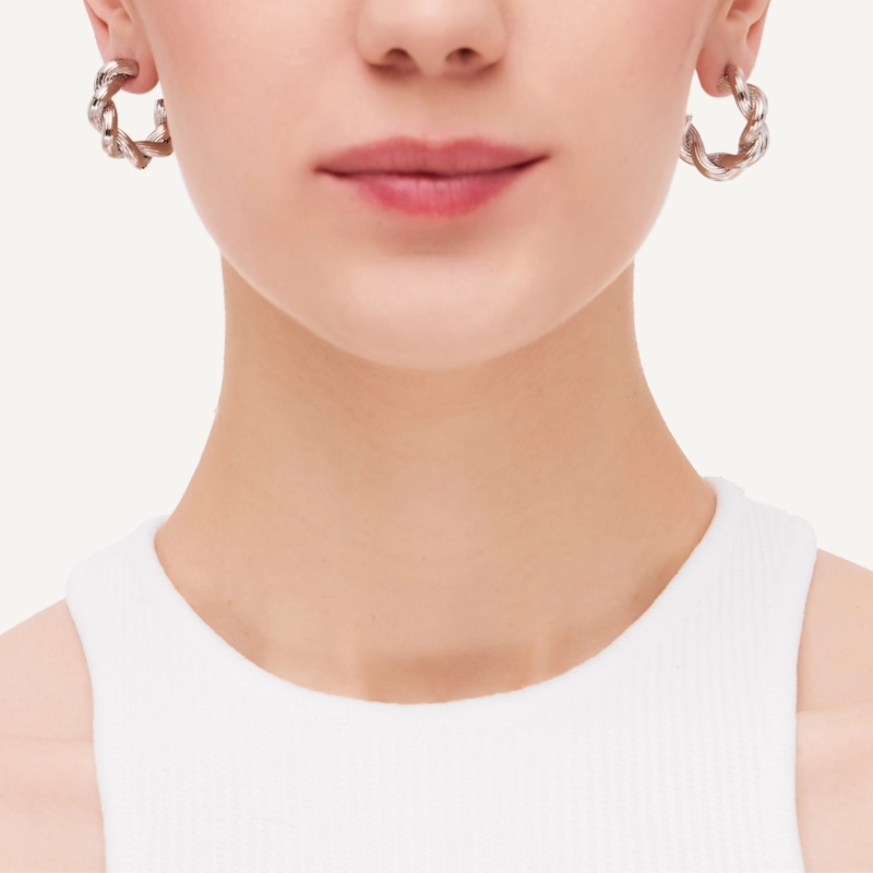 Серьги Изящное Переплетение – Серебро