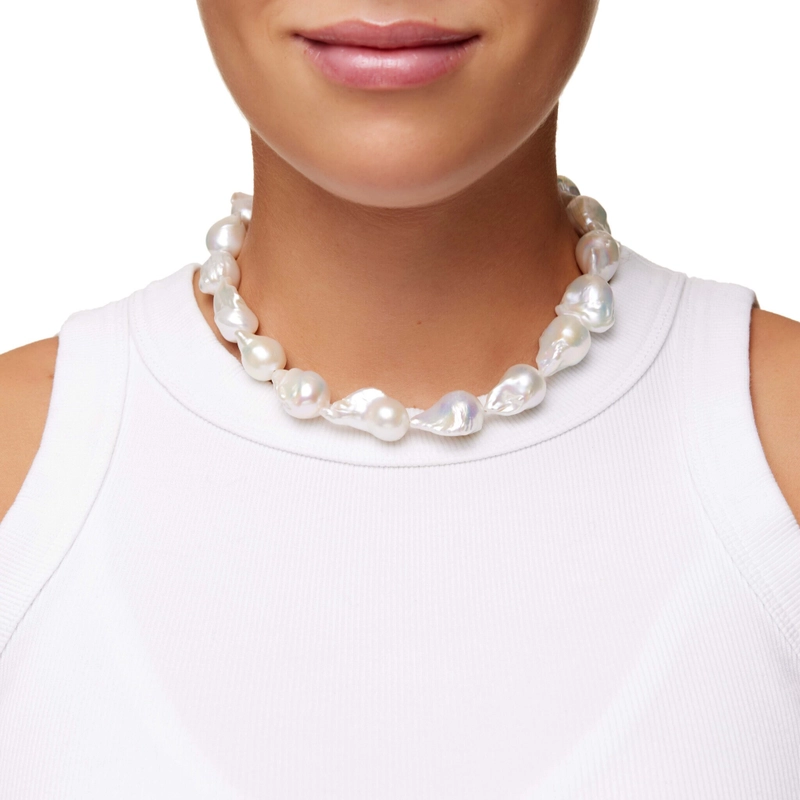 Колье Барочная Фантазия – Белое