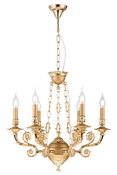 7024/6 FG+PEARL GOLD (1) Люстра Veneto Luce
