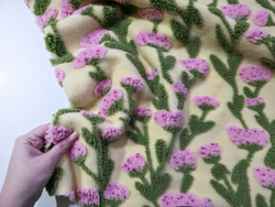 РОЗОВЫЕ ЦВЕТЫ - Жаккард тепленький (1390 Евгения)