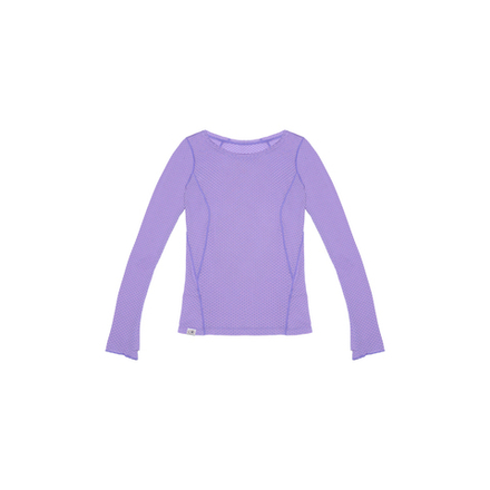 Лонгслив Nothomme Blue Wool Jacquard Mesh T-shirt "Light Purple" Women's