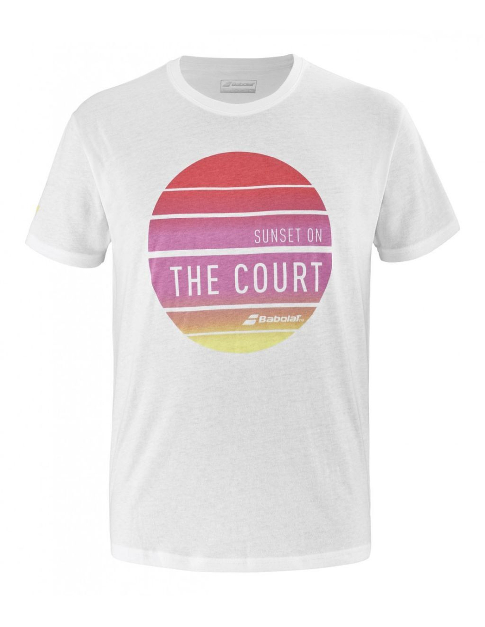 Мужская теннисная футболка Babolat Exercise Message Tee Men - белый