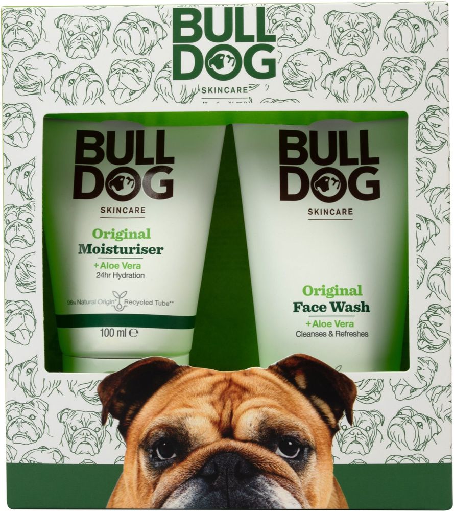 Bulldog очищающий гель для лица 150 мл + увлажняющий крем для лица 100 мл Original Skincare Duo