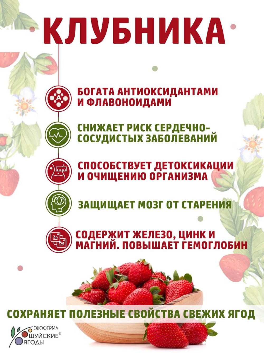 Набор 2 банки. Томленая клубника с сахаром 280 г., томленая голубика с сахаром 280 г.