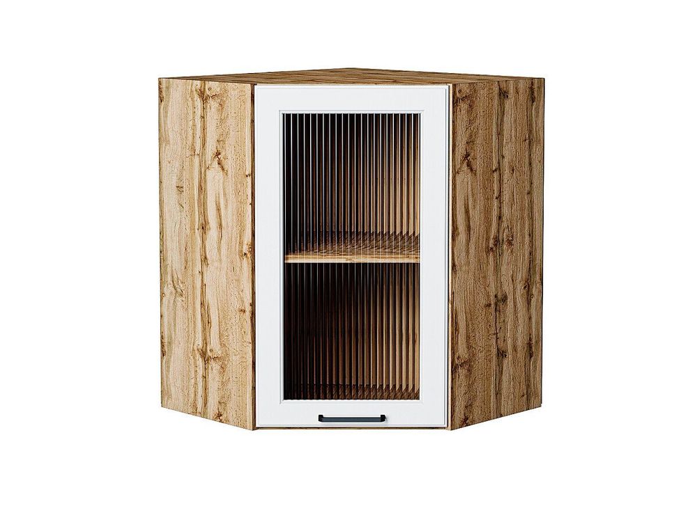 Шкаф верхний угловой остекленный Барселона