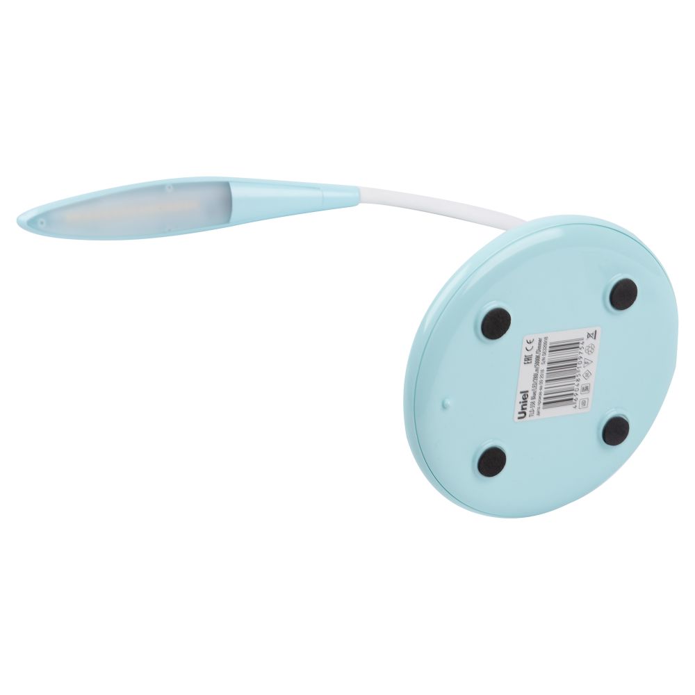 TLD-558 Blue-LED-280Lm-5000K-Dimmer Светильник настольный. 3W. Сенсорный выключатель. Голубой. ТМ Uniel